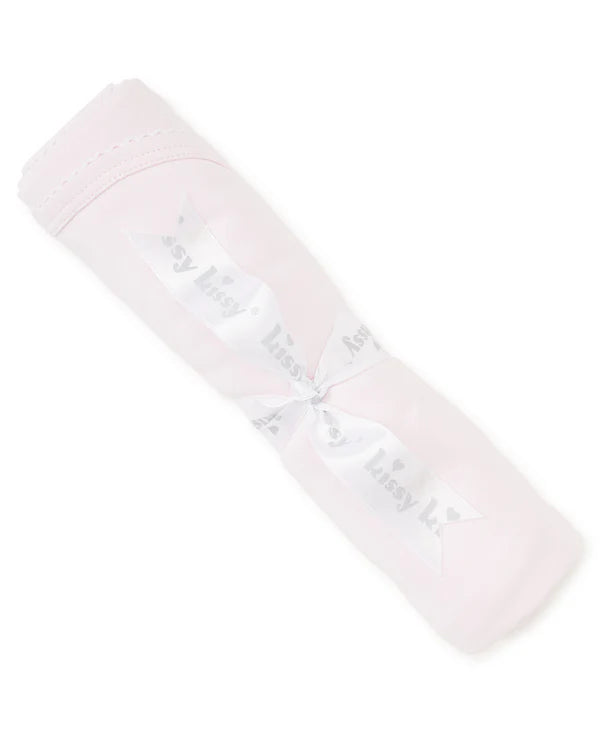 Kissy Basic Blanket- Pink/White