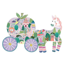 Load image into Gallery viewer, Fairy Tale Carriage Shaped 80pc Puzzle
