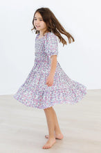 Load image into Gallery viewer, Lovely Lavender Smocked Ruffle Dress
