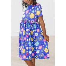 Load image into Gallery viewer, Floral Frenzy SS Pocket Twirl Dress
