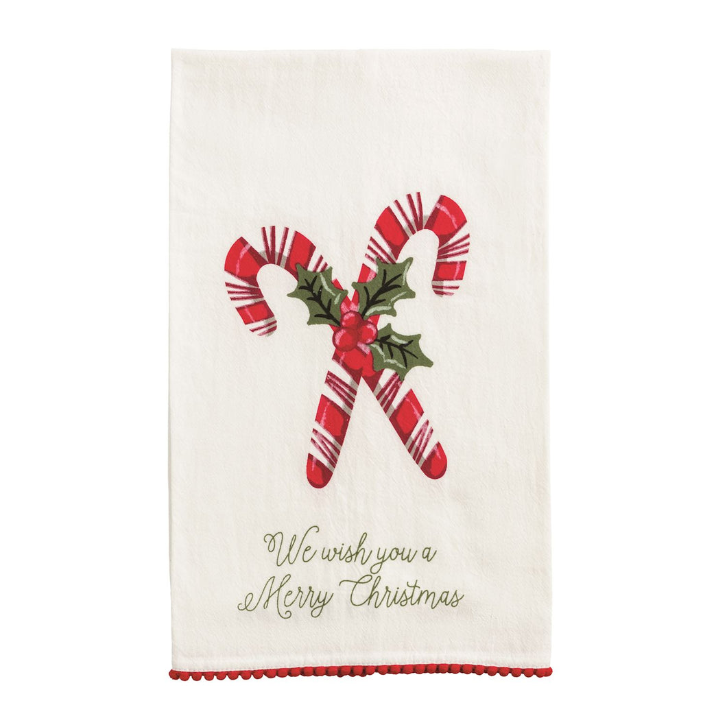 Candy Cane Hand Towel