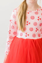 Load image into Gallery viewer, Pink Peppermint LS Tutu Twirl Dress

