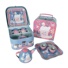 Load image into Gallery viewer, Enchanted 7pc Tin Tea Set
