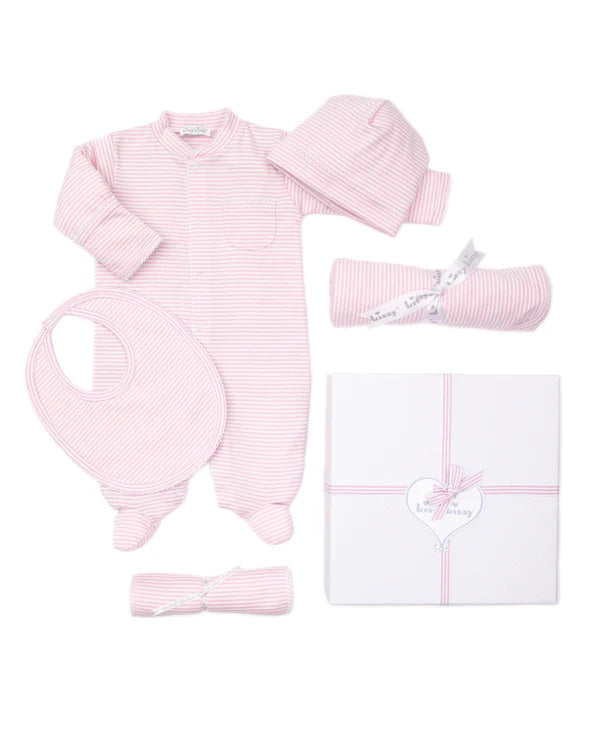 Simple Stripes Gift Box Set 5pc- Pink