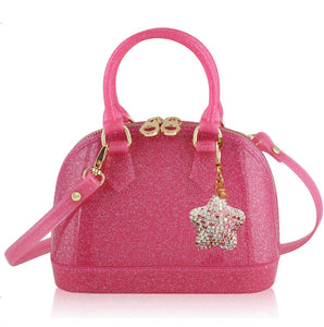 Cate Hot Pink Sparkle Purse