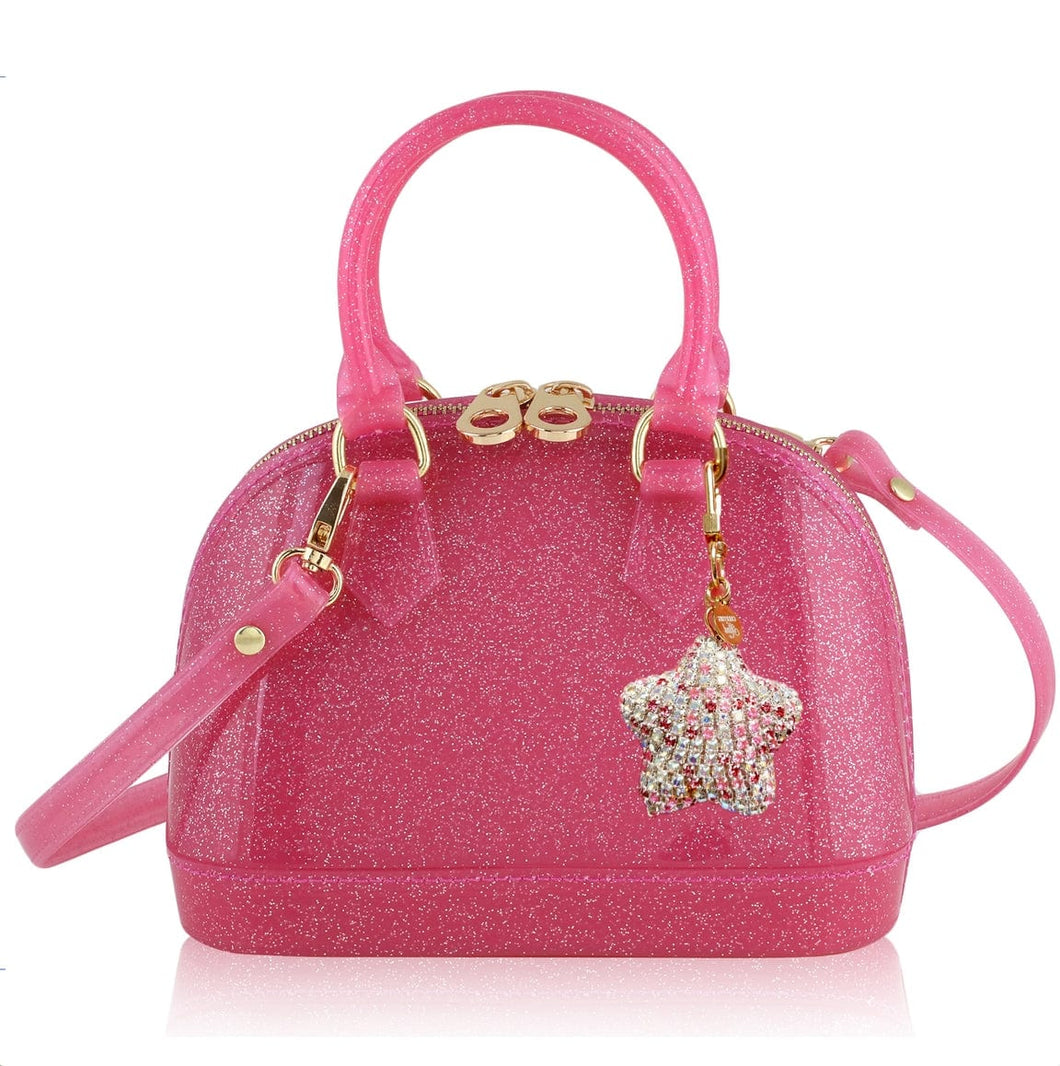 Cate Hot Pink Sparkle Purse