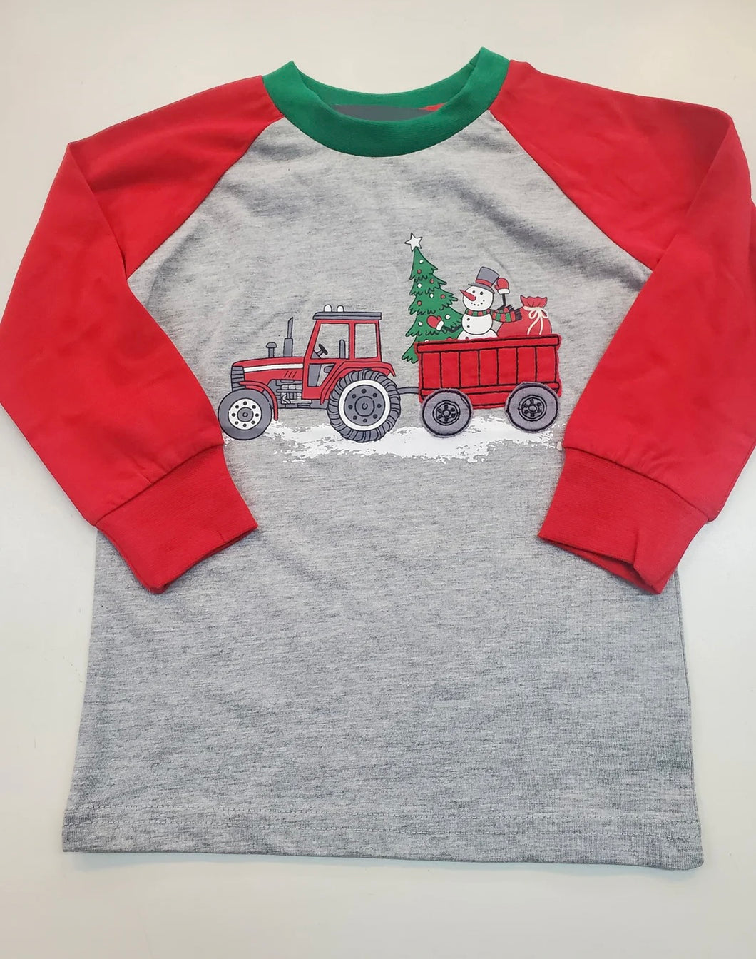 Christmas Tractor Shirt-LS