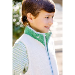 Sherpa Van Camp Vest-Palmetto Pearl/Kiawah Kelly Green/Barrington Blue