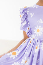 Load image into Gallery viewer, I Heart Daisies Ruffle Twirl Dress
