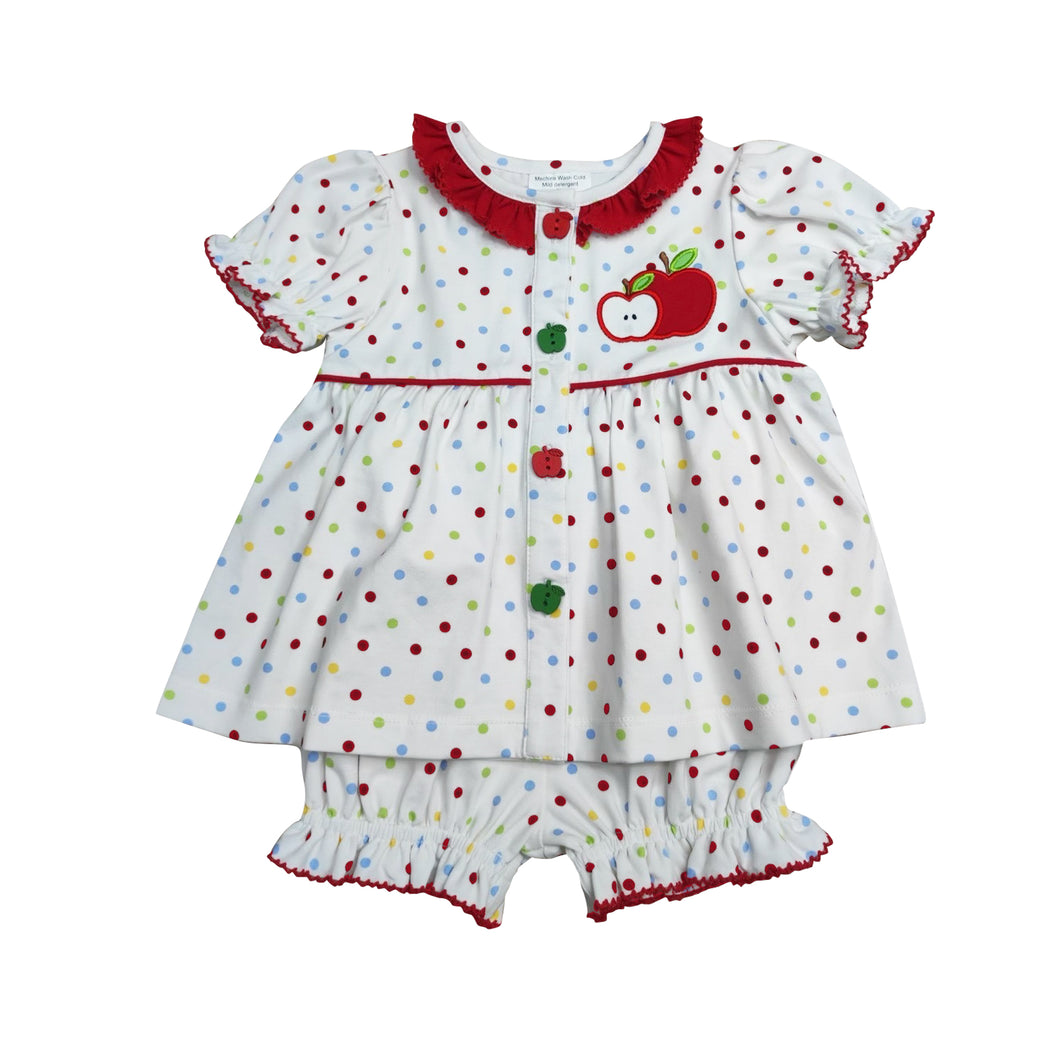 Apple Applique Bloomer Set