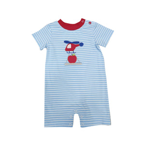 Apple Helicopter Applique Romper