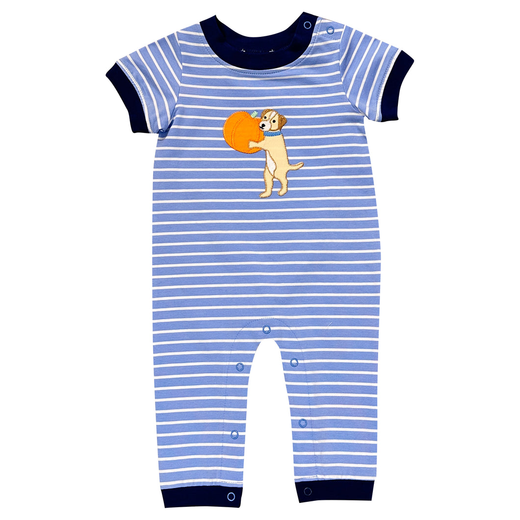 Pumpkin Applique Boys Romper