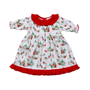 Santa is Coming to Town Pima Doll Morning Gown