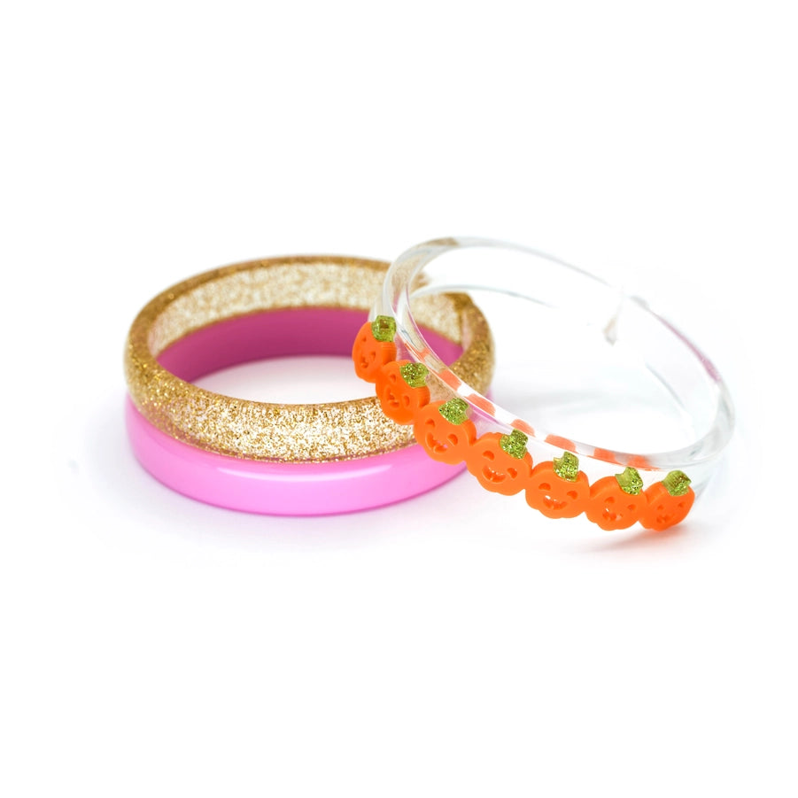 Multi Pumpkin Orange Bangle Set