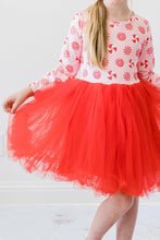 Load image into Gallery viewer, Pink Peppermint LS Tutu Twirl Dress
