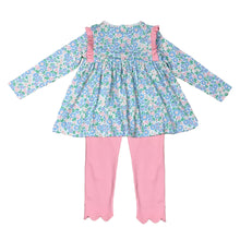 Load image into Gallery viewer, Floral Top &amp; Pink Leggings Set
