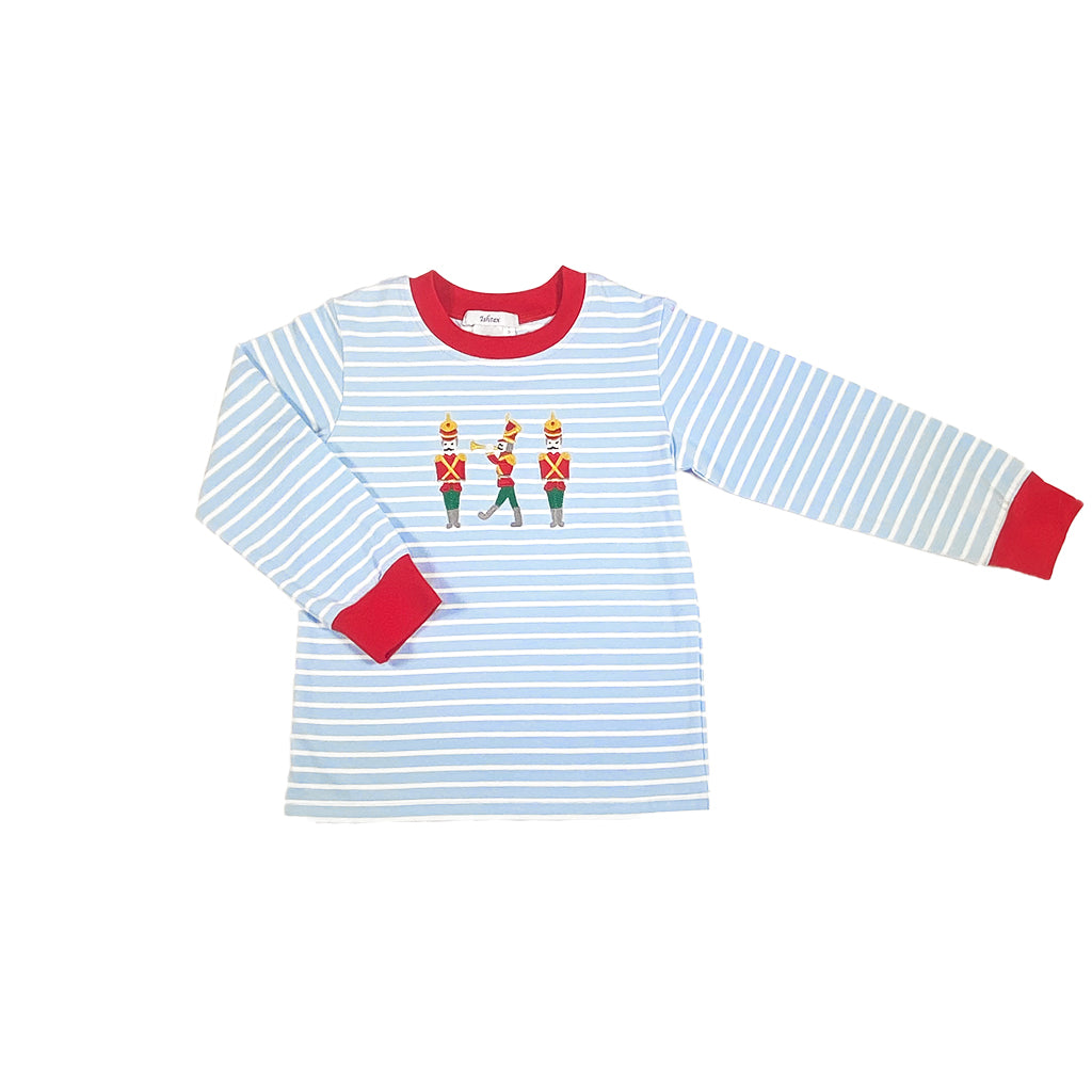 Nutcracker Boy's T-Shirt- Blue Stripe