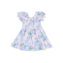 Load image into Gallery viewer, Hydrangeas Smocked Twirly Dress Set
