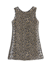 Load image into Gallery viewer, Cheetah Print Aline Dress w/ Pink Bow
