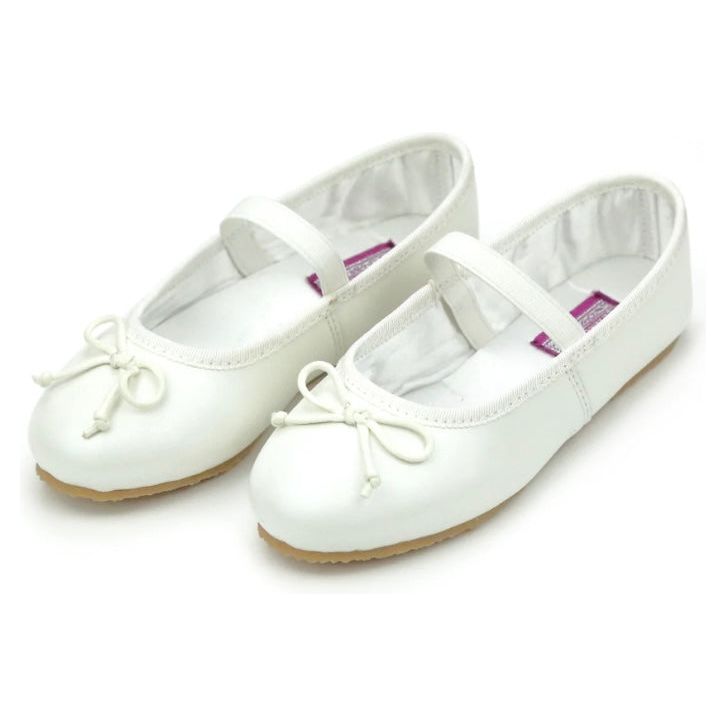 Alia Ballerina Flat - Pearl White
