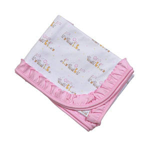 Pink Baby Parade Pima Blanket