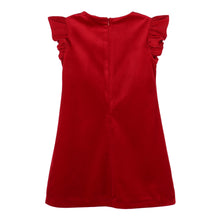 Load image into Gallery viewer, Deluxe Velvet Shift Dress - Red

