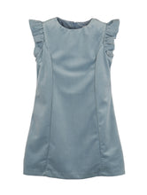 Load image into Gallery viewer, Deluxe Velvet Shift Dress 2.0 in Blue
