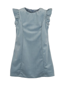 Deluxe Velvet Shift Dress 2.0 in Blue