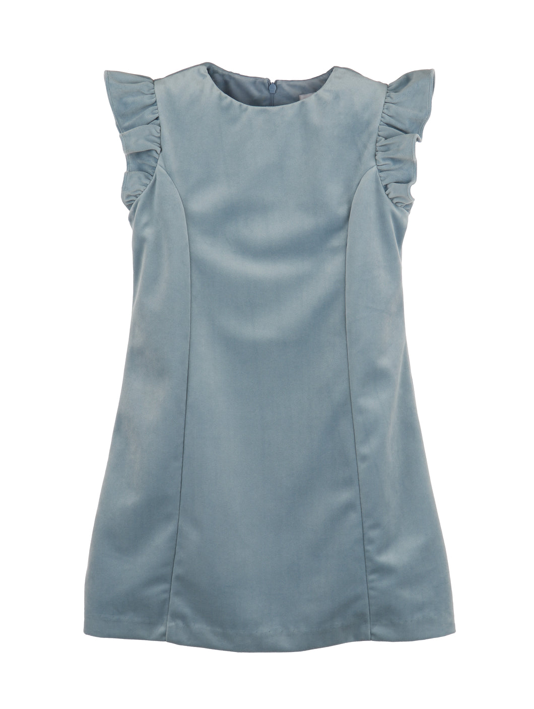 Deluxe Velvet Shift Dress 2.0 in Blue