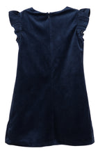 Load image into Gallery viewer, Deluxe Velvet Shift Dress 2.0 in Navy
