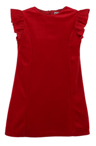 Deluxe Velvet Shift Dress 2.0 in Red