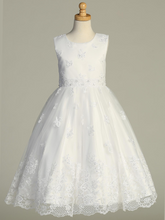 Load image into Gallery viewer, Corded Embroidered Tulle w/ Pearls &amp; Sequins Dress
