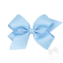 Load image into Gallery viewer, Medium Scalloped Edge Grosgrain Bow - more colors
