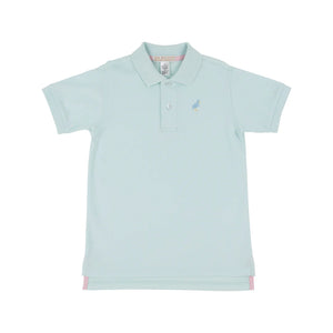 Prim & Proper Polo SS- Sea Island Seafoam/ BSB Multi