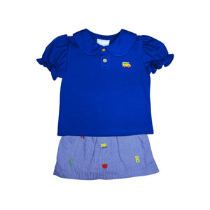 ABC Miley Skort Set- Royal Blue