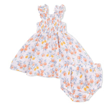 Load image into Gallery viewer, Citrus Floral - Smocked Sundress Set
