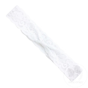 Add-a-Bow Wide Lace Baby Headband