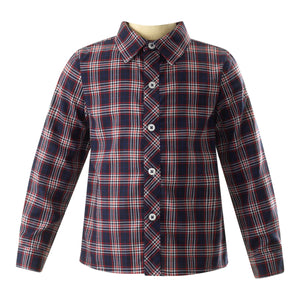 Navy Check Shirt