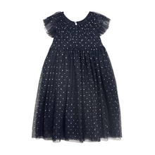 Load image into Gallery viewer, Black Iris Twirl Mesh Dress
