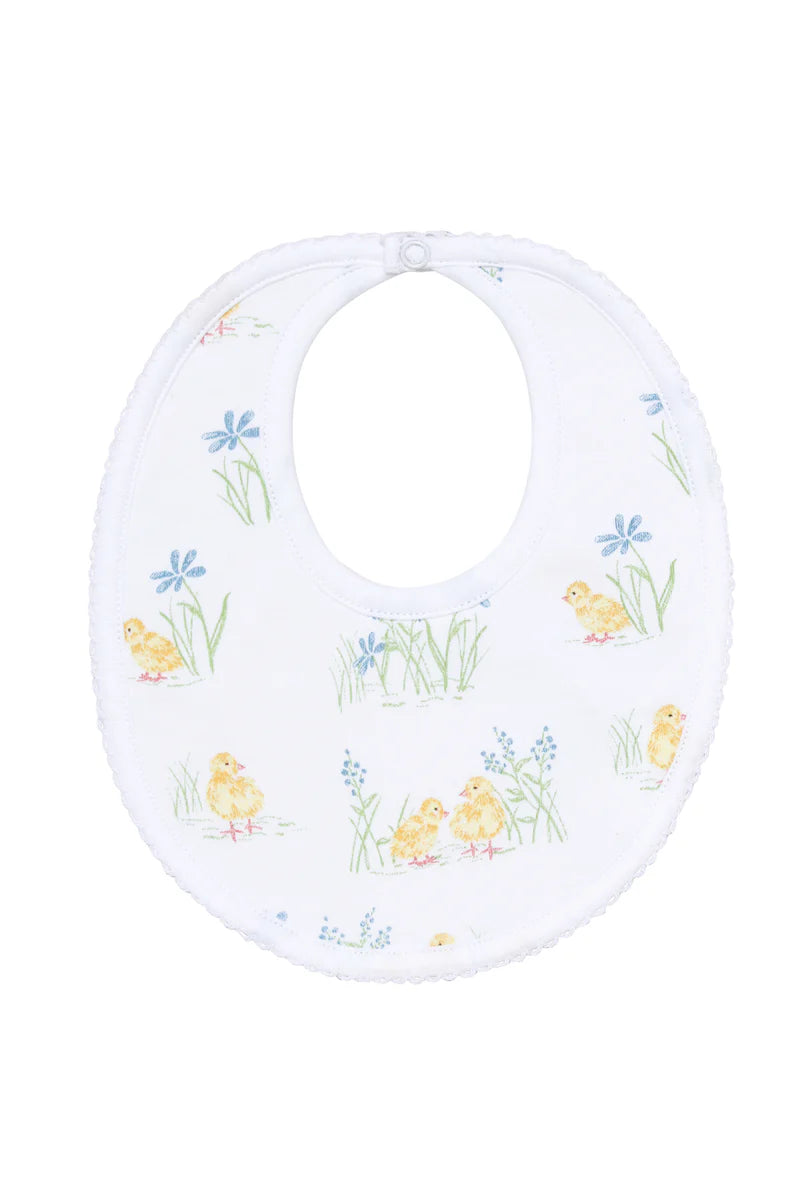 Chicks Print Baby Bib