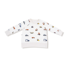 Load image into Gallery viewer, Construction Vehicles Sweatshirt &amp; Jogger Set
