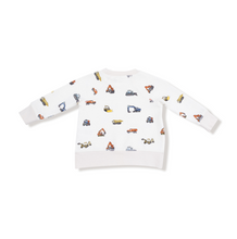 Load image into Gallery viewer, Construction Vehicles Sweatshirt &amp; Jogger Set
