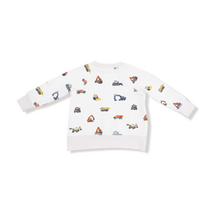 Construction Vehicles Sweatshirt & Jogger Set
