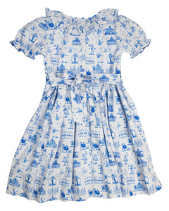 Nutcracker Toile Smocked Jenny Dress SS