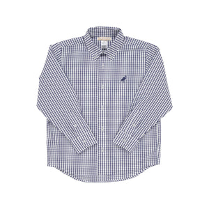 Dean's List Dress Shirt- Nantucket Navy Windowpane/Nantucket Navy