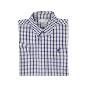 Dean's List Dress Shirt- Nantucket Navy Windowpane/Nantucket Navy