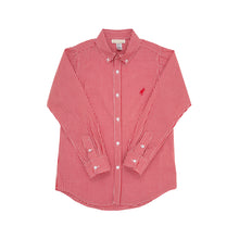 Load image into Gallery viewer, Dean&#39;s List Dress Shirt- Richmond Red Mini Gingham/Richmond Red
