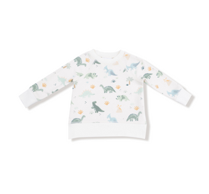Soft Dinos Sweatshirt & Jogger Set- Green