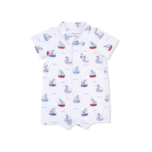 Load image into Gallery viewer, Bubbly Sailboats Polo Shortie
