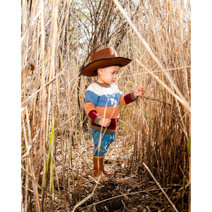 Color Block Raglan Sweater - Oatmeal